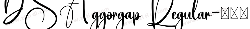 DSA ggorgap Regular字体转换